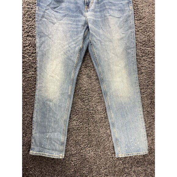 Old Navy Jeans Mens 34x30 Blue Denim Skinny Built-In Flex Mid Rise Flat Front - Picture 13 of 15